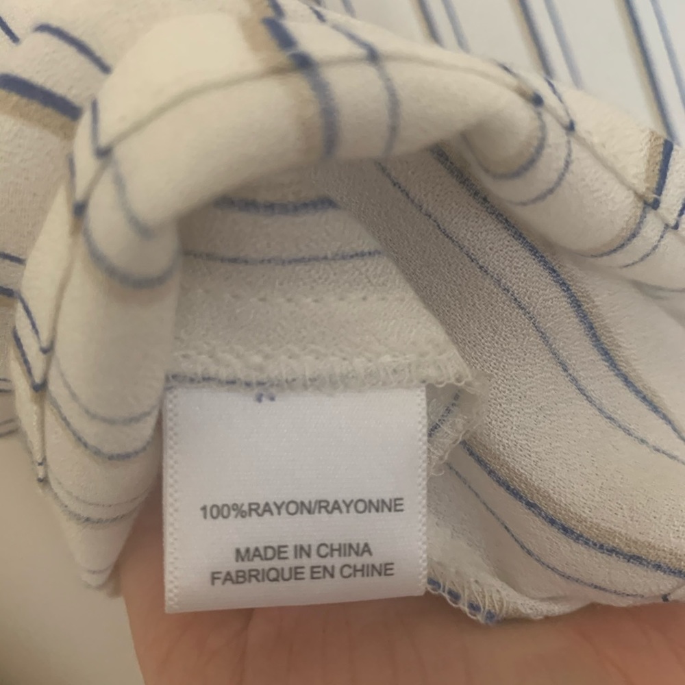 Wayf Stripe Top With Tie Front - image 8